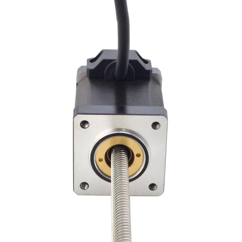 NEMA 14 niet-captieve lineaire stappenmotor 1,5A 47mm stelschroeflood 12,7mm (0,5) Loodlengte 200mm