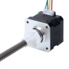 Nema 17 Extern 34mm Stapel 0,4A Lood 4mm Lengte 100mm - 17E13S0404DB4-100RS | StepperOnline UK