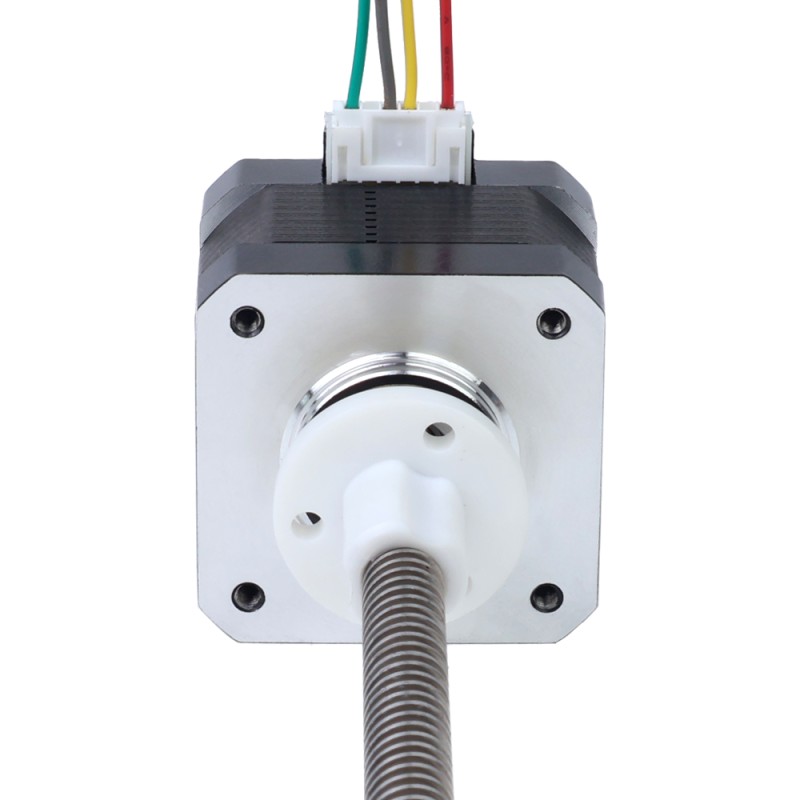 Nema 17 Extern 34mm Stapel 0,4A Lood 4mm Lengte 100mm - 17E13S0404DB4-100RS | StepperOnline UK