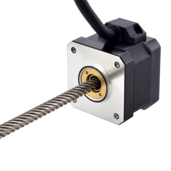 CN In de uitverkoop - NEMA 17 Niet-captieve Acme Lineaire Stappenmotor 1.5A 34mm Stack Screw Lood 25.4mm (1")
