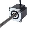 Nema 23 niet-vastzittend 56mm Stack 2.0A Lood 2mm (0,07874") Lengte 250mm - 23N22S2004AJ4-250RS | StepperOnline