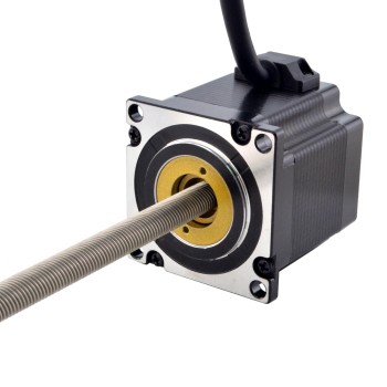 NEMA 23 niet-captieve Acme lineaire stappenmotor 3.0A 56mm stelschroefgeleider 10,16mm (0,4") Geleiderlengte 250mm