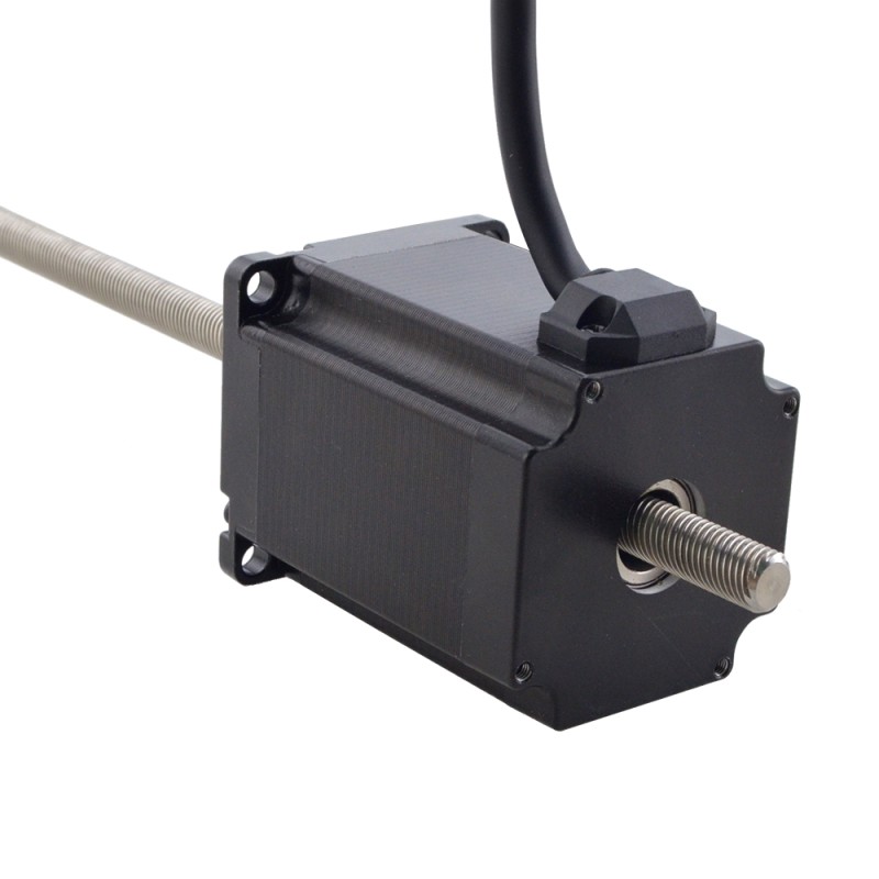 NEMA 23 Niet-captieve Acme Lineaire Stappenmotor 4.0A 75mm Stack Screw Lood 10.16mm (0.4) Loodlengte 250mm