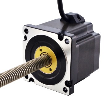 NEMA 34 niet-vaste Acme lineaire stappenmotor 5,5A 76mm stapelschroefdraad 6,35mm(0,25") Draadlengte 300mm
