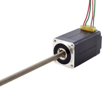 NEMA 8 niet-vaste Acme lineaire stappenmotor 0,5A 38,2mm stapelschroefdraad 2mm (0,07874") Draadlengte 150mm