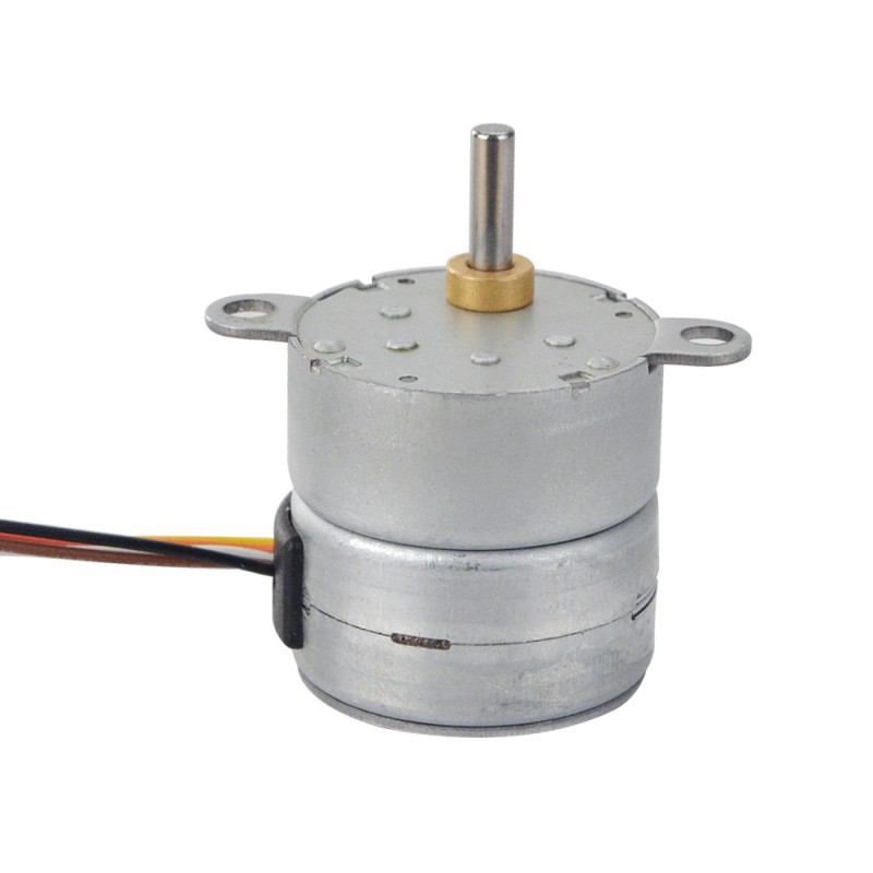 Φ25x25.5mm PM stappenmotor W/Wielsverhouding 30:1 Tandwielkast