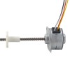 Φ25x15.7mm PM Externe Lineaire Stappenmotor 0.48A Lood 2.44mm/0.096 Lengte 110mm