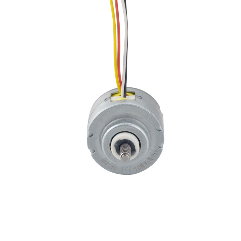 Φ25x15.6mm PM Niet-captieve Lineaire Stappenmotor 0.23A Lood 1mm/0.039 Lengte 50mm