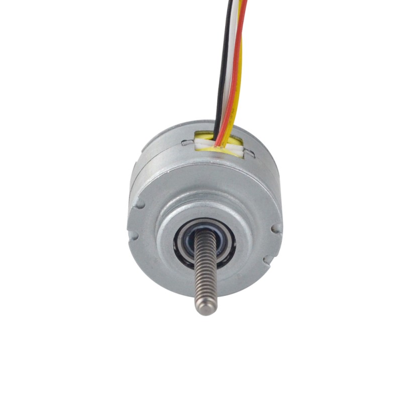 Φ25x15.6mm PM Niet-captieve Lineaire Stappenmotor 0.23A Lood 1mm/0.039 Lengte 50mm