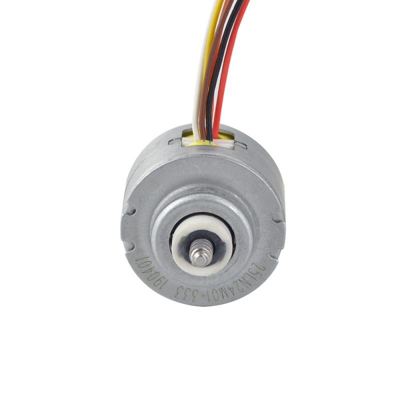Φ25.2x15mm PM Captive Lineaire Stappenmotor 0.23A Lood 1mm/0.039 Reis 12mm