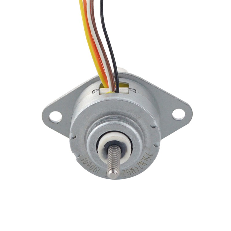 Φ25x15mm PM Captive Lineaire Stappenmotor 0.23A Lood 1mm/0.039 Reis 22mm