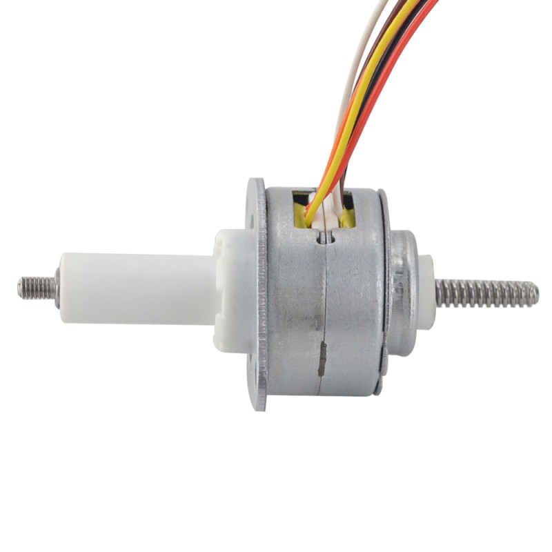 Φ25x15mm PM Captive Lineaire Stappenmotor 0.23A Lood 1mm/0.039 Reis 22mm