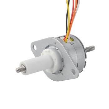 Φ25x15mm PM Captive Lineaire Stappenmotor 0.23A Lood 1mm/0.039" Reis 22mm
