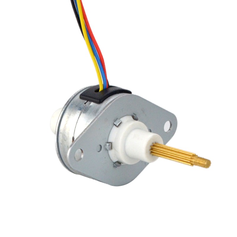 Φ25.2x15mm PM Captive Lineaire Stappenmotor 0.5A Lood 1.22mm/0.048 Reis 13.5mm