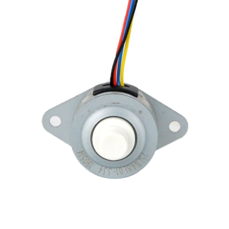Φ25.2x15mm PM Captive Lineaire Stappenmotor 0.5A Lood 1.22mm/0.048 Reis 13.5mm