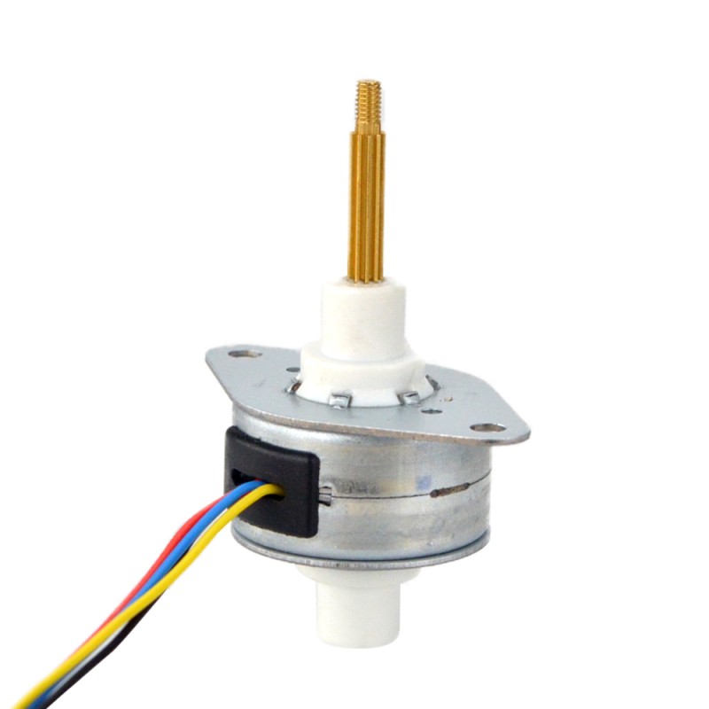 Φ25.2x15mm PM Captive Lineaire Stappenmotor 0.5A Lood 1.22mm/0.048 Reis 13.5mm
