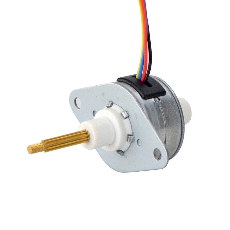 Φ25.2x15mm PM Captive Lineaire Stappenmotor 0.5A Lood 1.22mm/0.048 Reis 13.5mm