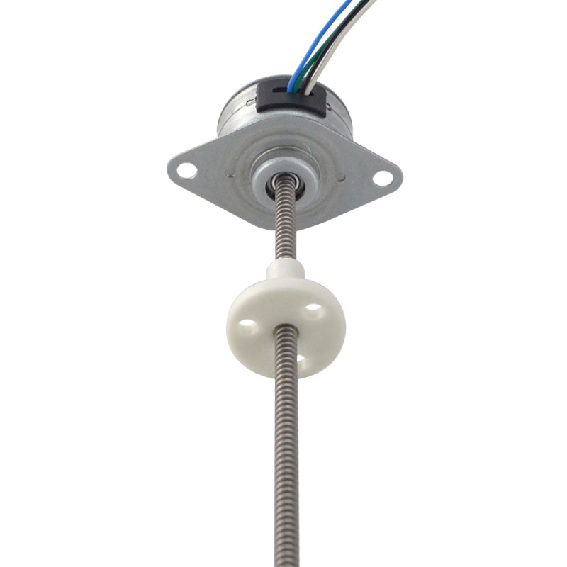 Φ25x14.5mm PM Externe Lineaire Stappenmotor 0.143A Lood 1.22mm/0.047 Lengte 174mm