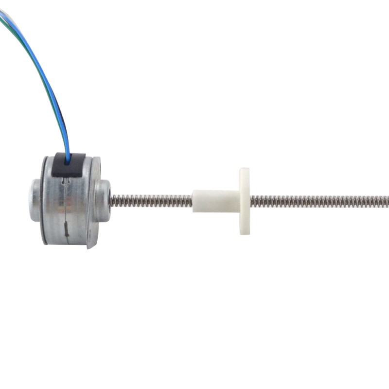 Φ25x14.5mm PM Externe Lineaire Stappenmotor 0.143A Lood 1.22mm/0.047 Lengte 174mm