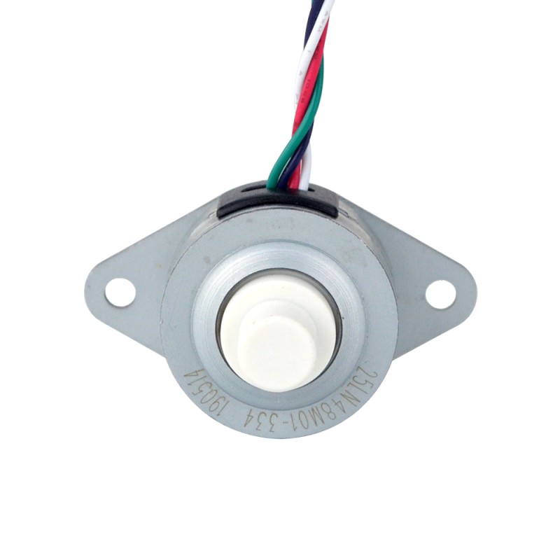 Φ25x15mm PM Captive Lineaire Stappenmotor 0.15A Lood 1.22mm/0.048 Reis 13.5mm