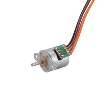 Φ10.25x11mm PM stappenmotor 18deg 1.96mN.m(0.278oz.in) 0.2A 4 draden