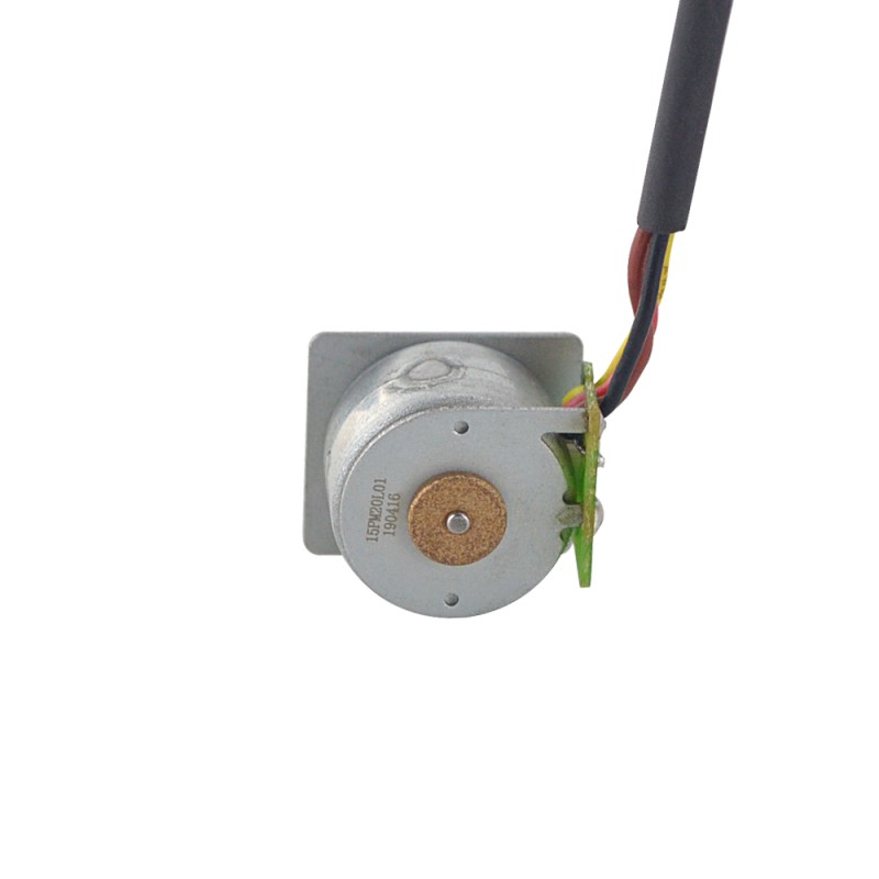 Φ15x12mm PM stappenmotor 18deg 2.45mN.m(0.347oz.in) 0.04A 4 draden