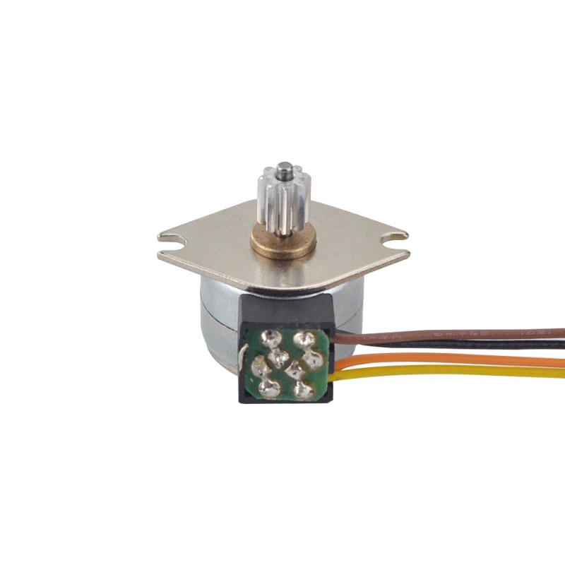 Φ15x12mm PM stappenmotor 18deg 3.43mN.m(0.486oz.in) 0.4A 4 draden