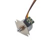 Φ15x12mm PM stappenmotor 18deg 3.43mN.m(0.486oz.in) 0.4A 4 draden