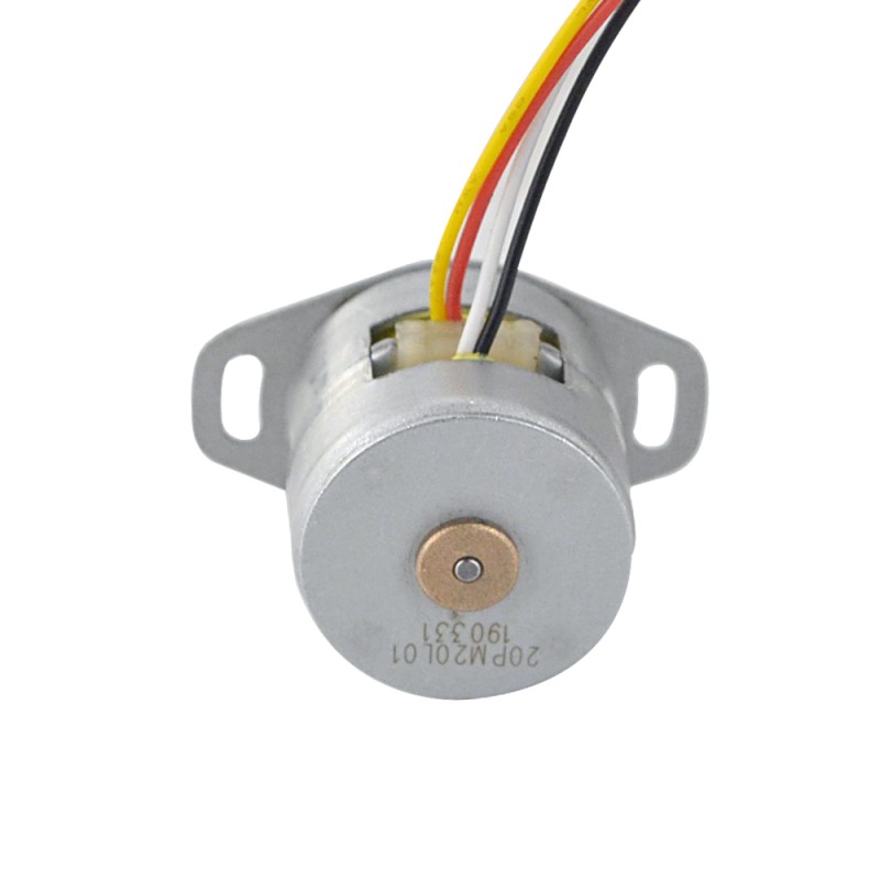 Φ20x18.2mm PM stappenmotor 18deg 5.88mN.m(0.833oz.in) 0.5A 4 draden