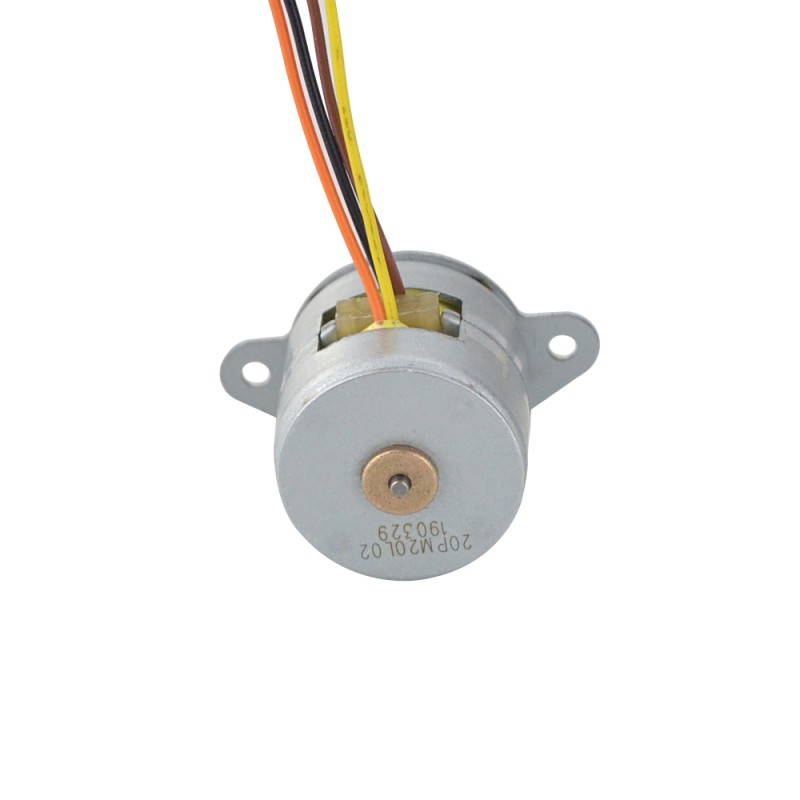 Φ20x18.5mm PM stappenmotor 18deg 12.25mN.m(1.735oz.in) 0.69A 4 draden