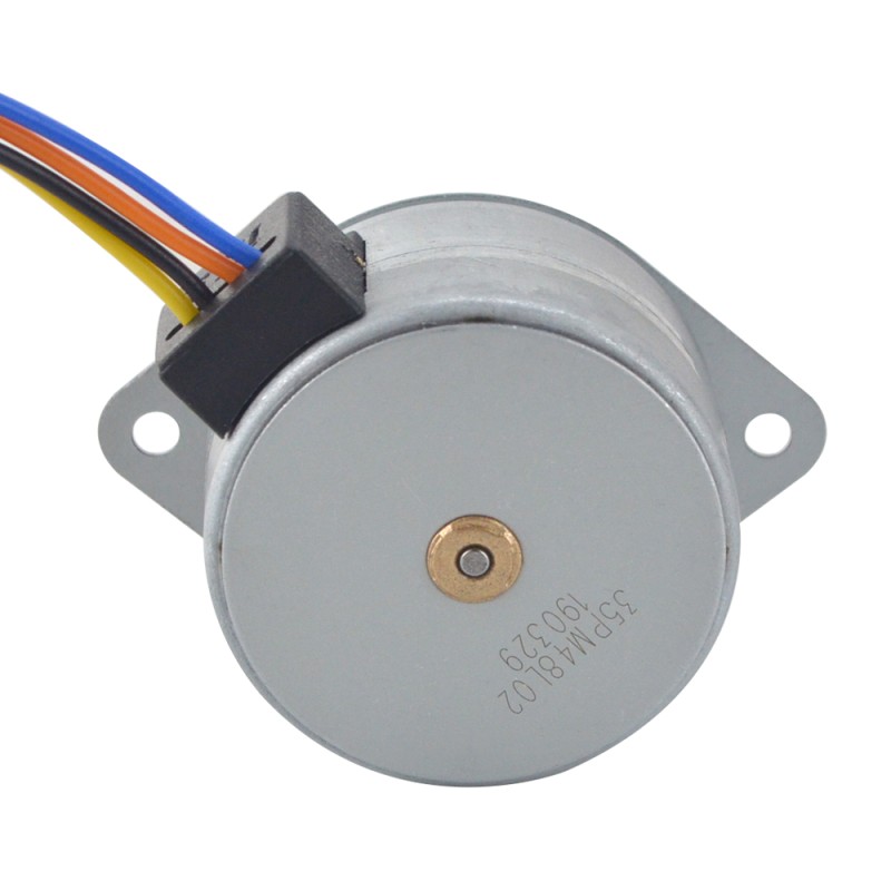 Φ35x22mm PM stappenmotor 7.5deg 53.9mN.m(7.634oz.in) 0.2A 4 draden