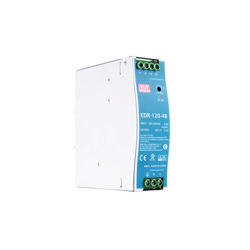 EDR-120-48 MEANWELL 120W 48VDC 2,5A 115/230VAC enkelvoudige uitgang Industriële DIN RAIL