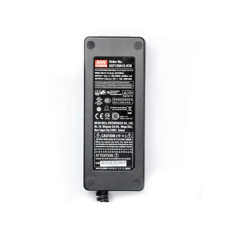 GST120A15-R7B MEANWELL 105W 15VDC 7A 115/230VAC AC-DC Betrouwbare Groene Industriële Adapter