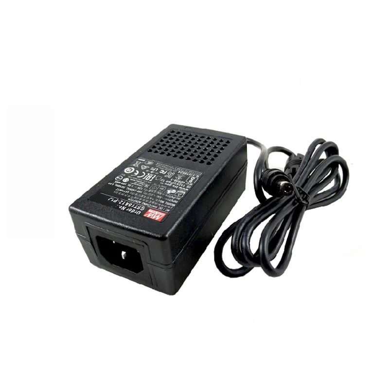 GST18A12-P1J MEANWELL 18W 12VDC 1,5A 115/230VAC AC-DC Betrouwbare Groene Industriële Adapter