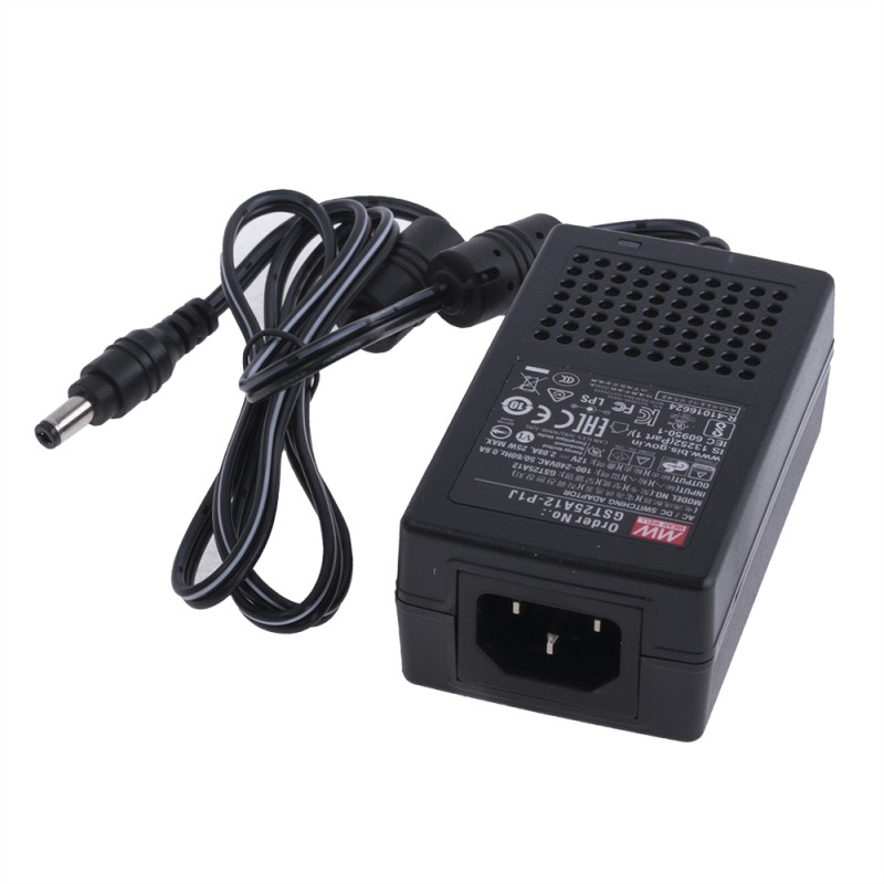 GST25A12-P1J MEANWELL 25W 12VDC 2,08A 115/230VAC AC-DC Betrouwbare Groene Industriële Adapter