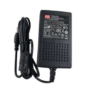 GST25A24-P1J MEANWELL 25W 24VDC 1,04A 115/230VAC AC-DC Betrouwbare Groene Industriële Adapter