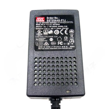 GST25A48-P1J MEANWELL 25W 48VCC 0,52A 115/230VAC AC-DC Adaptador industrial verde confiable