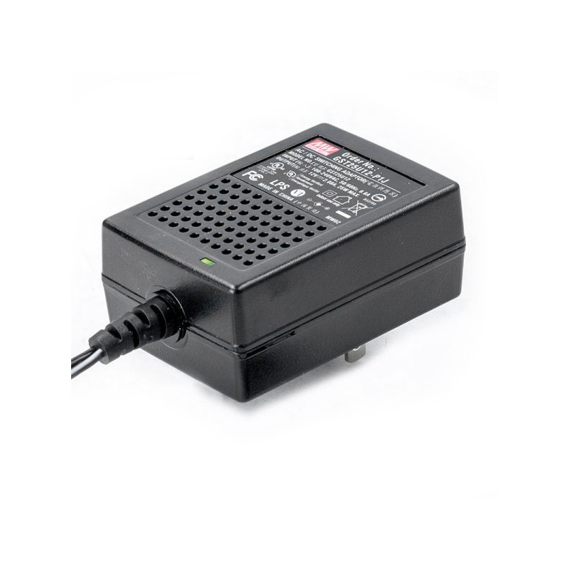 GST25U12-P1J MEANWELL 25W 12VDC 2,08A 115/230VAC AC-DC Betrouwbare Groene Industriële Adapter