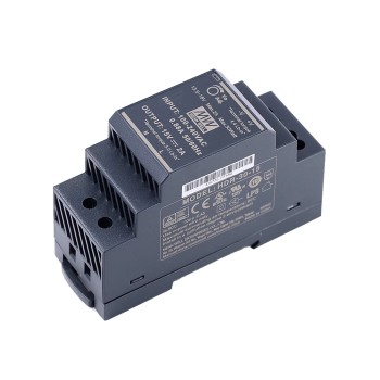HDR-30-15 MEANWELL 30W 15VDC 2A 115/230VAC Ultra Slim Step Shape DIN Rail voeding