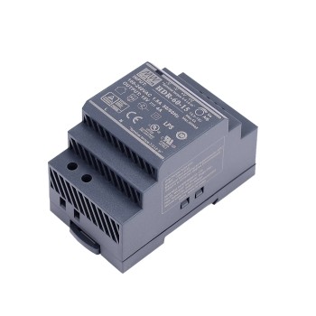 HDR-60-15 MEANWELL 60W 15VDC 4A 115/230VAC Ultra Slim Step Shape DIN Rail voeding