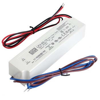 CN In de uitverkoop - LPV-60-12 MEANWELL 60W 5A 12V enkelvoudige uitgang schakelende voeding