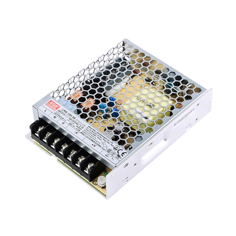 LRS-100-48 MEANWELL 100W 48VDC 2,3A 115/230VAC Gesloten schakelende voeding