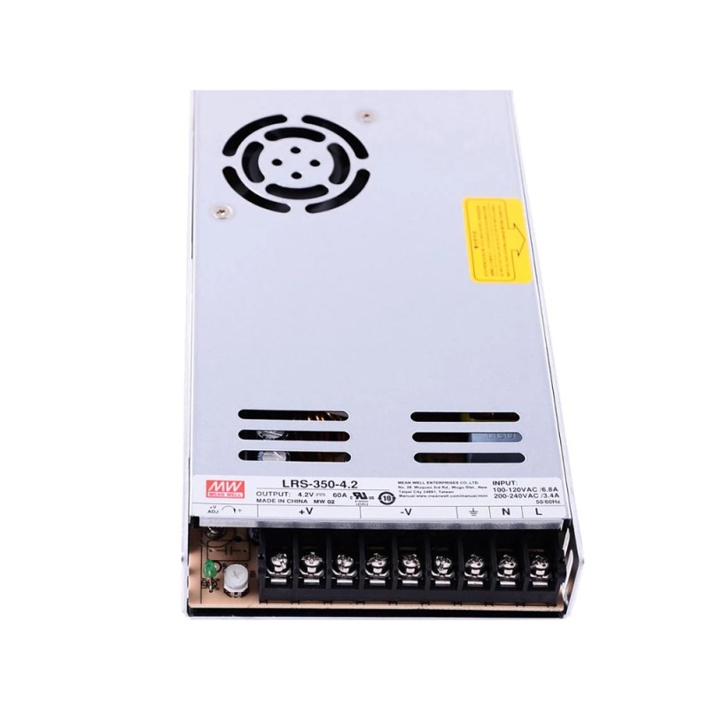 LRS-350-4.2 MEANWELL 252W 4,2VDC 60A 115/230VAC Gesloten schakelende voeding