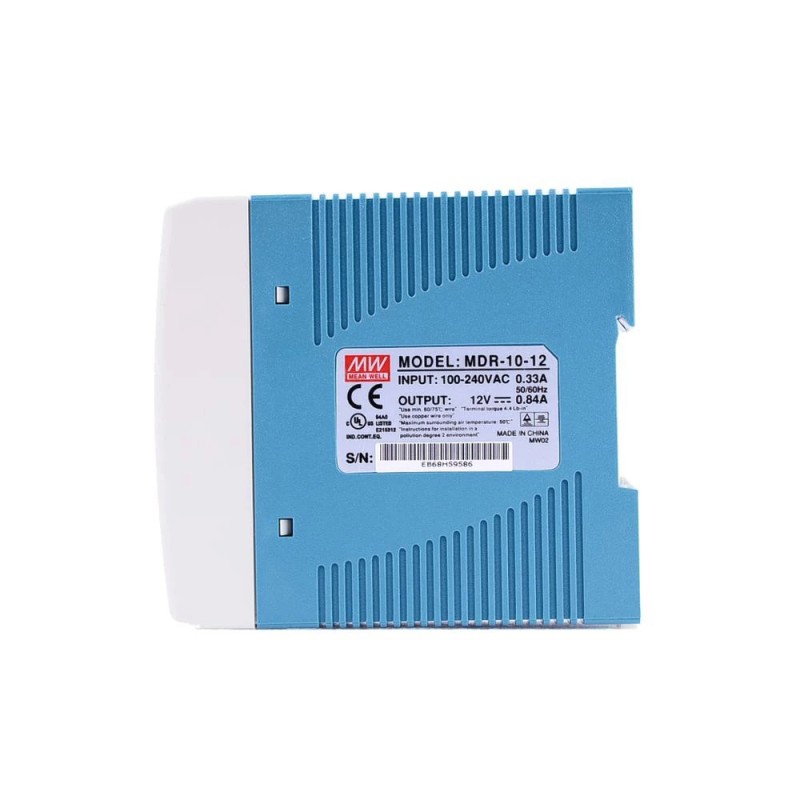 MDR-10-12 MEANWELL 10W 12VDC 0,84A 115/230VAC enkelvoudige uitgang Industriële DIN Rail voeding