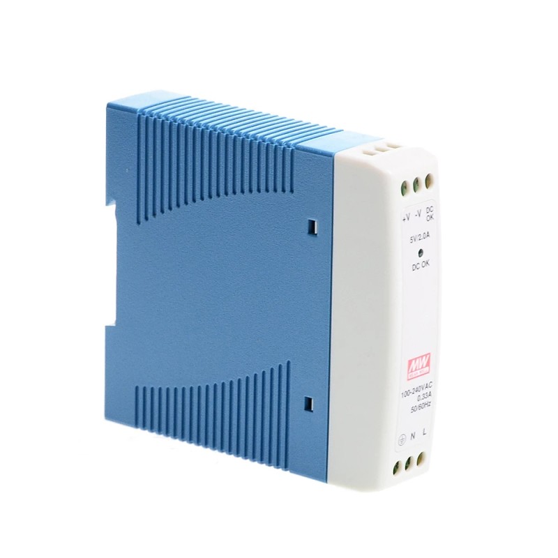 MDR-10-15 MEANWELL 10W 15VDC 0,67A 115/230VAC enkelvoudige uitgang Industriële DIN Rail voeding