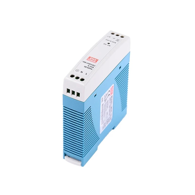 MDR-10-24 MEANWELL 10W 24VDC 0,42A 115/230VAC DIN Rail voeding