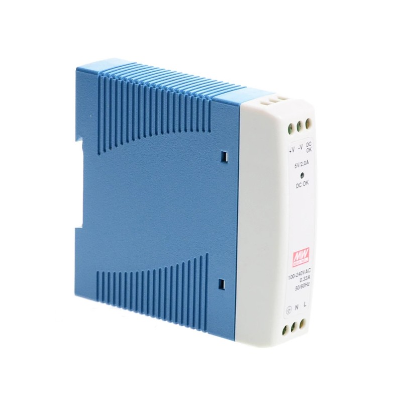 MDR-10-5 MEANWELL 10W 5VDC 2A 115/230VAC enkelvoudige uitgang Industriële DIN Rail voeding