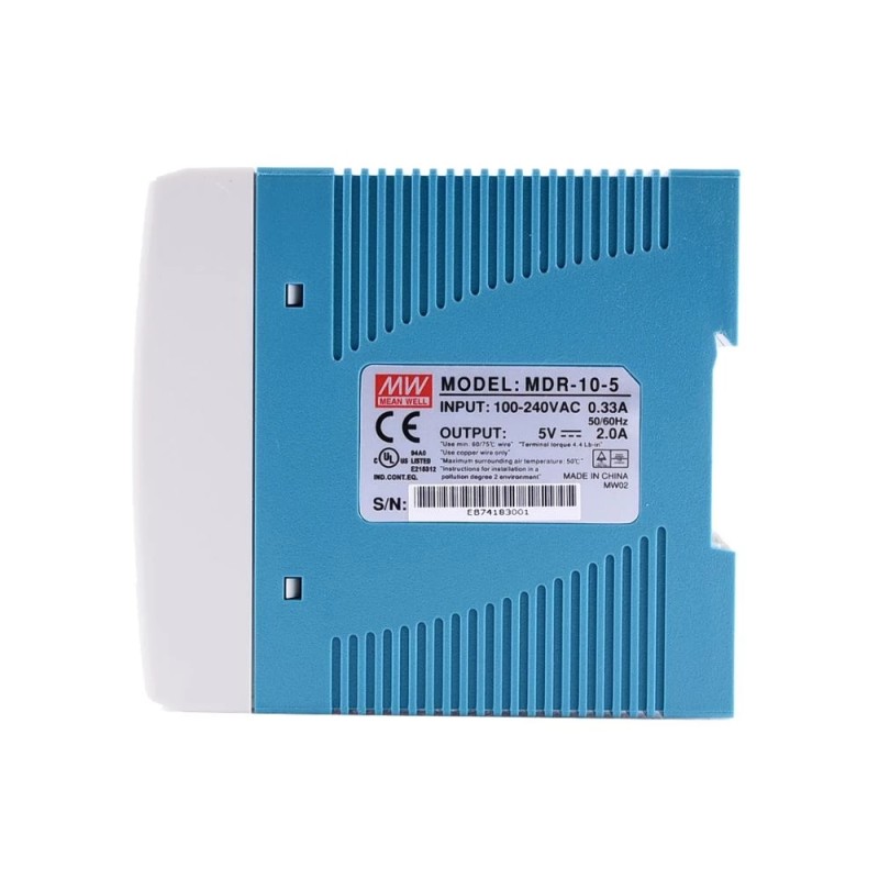 MDR-10-5 MEANWELL 10W 5VDC 2A 115/230VAC enkelvoudige uitgang Industriële DIN Rail voeding