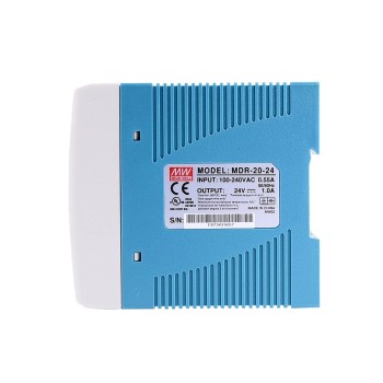 MDR-20-24 MEANWELL 20W 24VDC 1A 115/230VAC DIN Rail voeding