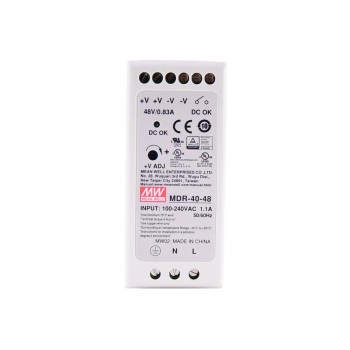 MDR-40-48 MEANWELL 39,8W 48VDC 0,83A 115/230VAC enkelvoudige uitgang Industriële DIN Rail voeding